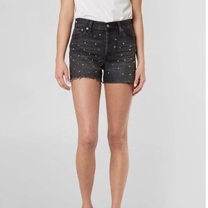 NWT Levi’s Black Embellished wedgie Shorts